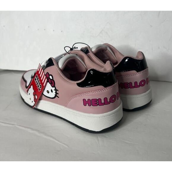 Hello Kitty woman’s size 7 shoes Sneakers Pink white Hello kitty cat Sanrio NWT - Picture 4 of 12